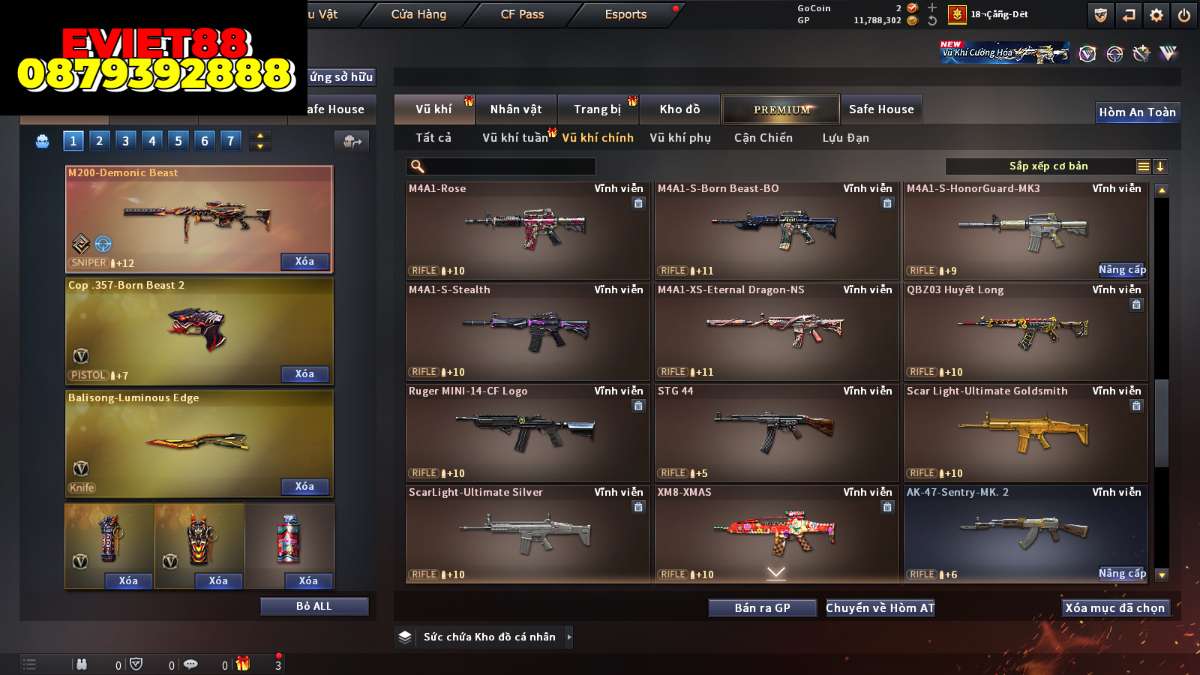 shop acc cf uy tin gia re